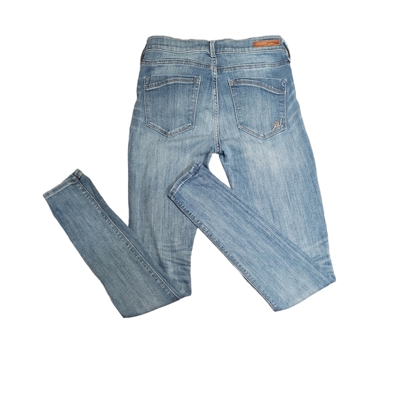 Womens Express Blue Jeans Denim Legging Midrise 2R Skinny - Picture 8 of 11
